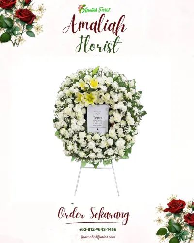 Krans Bunga Duka Cita di Sei Selincah